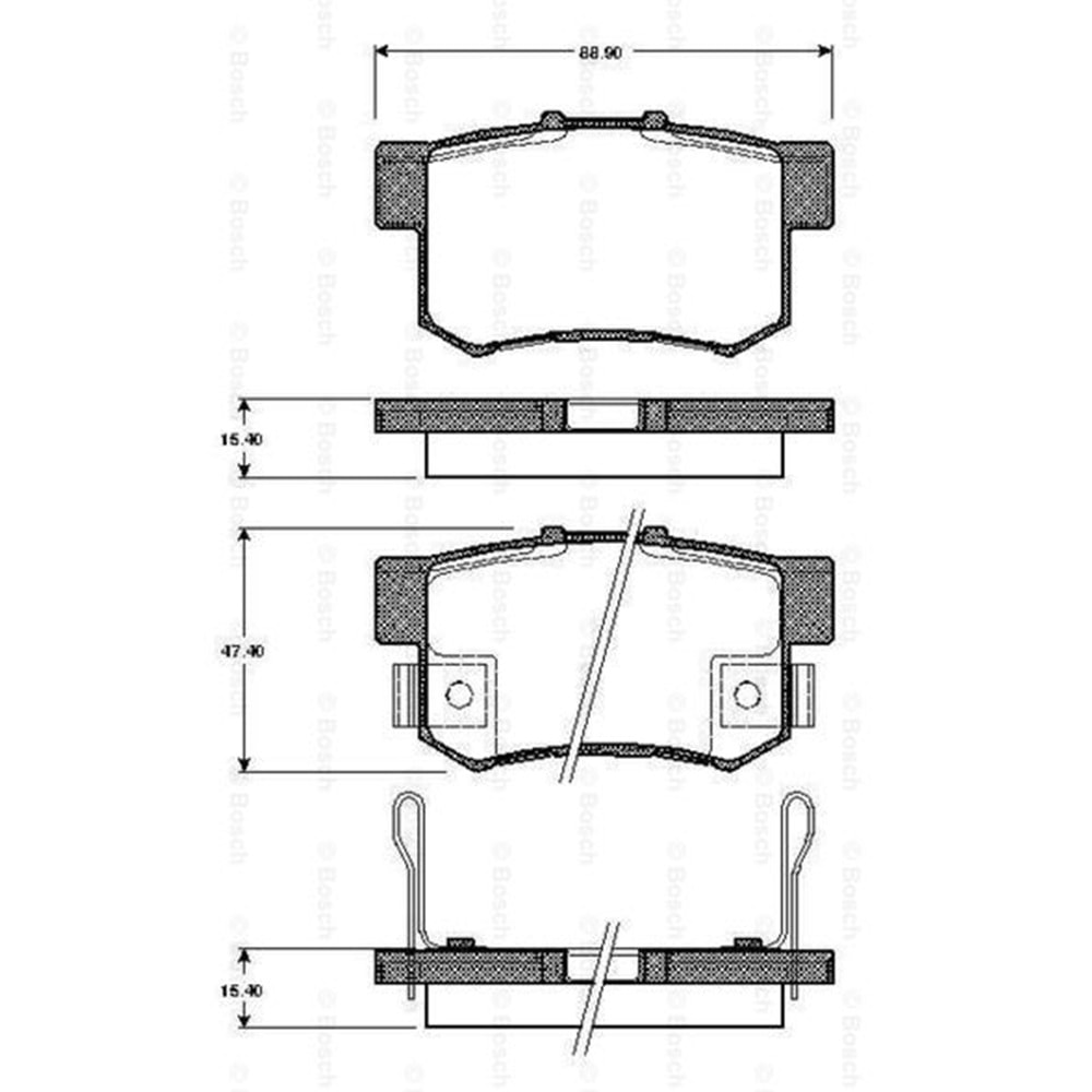 Disk Balata Honda Civic, Rover 600, Suzuki SX4, Swift Arka - Bosch