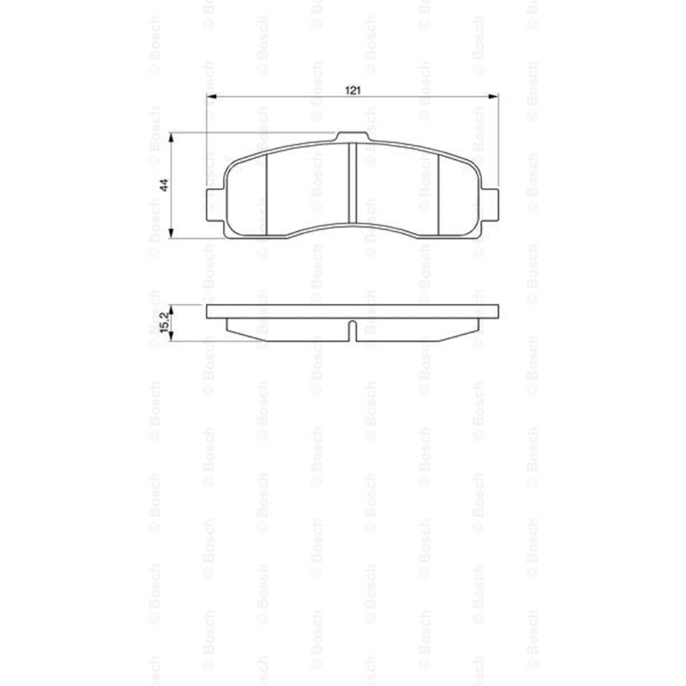 Disk Balata Nissan Micra II Ön - Bosch