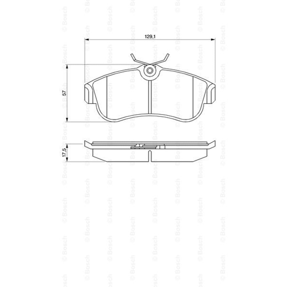 Disk Balata Nissan Primera, Almera Ön - Bosch