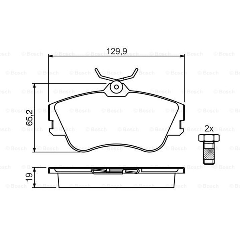 Disk Balata Vw T4 FİŞSİZ Ön - Bosch