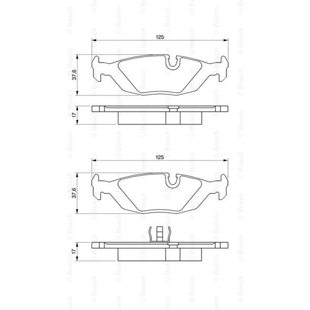 Disk Balata Bmw 3 Serisi Arka - Bosch