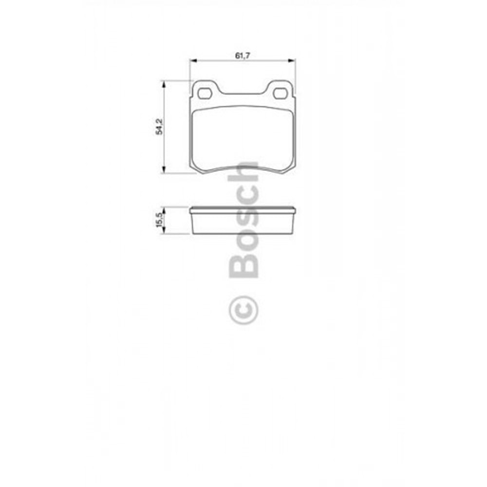 Disk Balata Mercedes W124, W201 Arka - Bosch