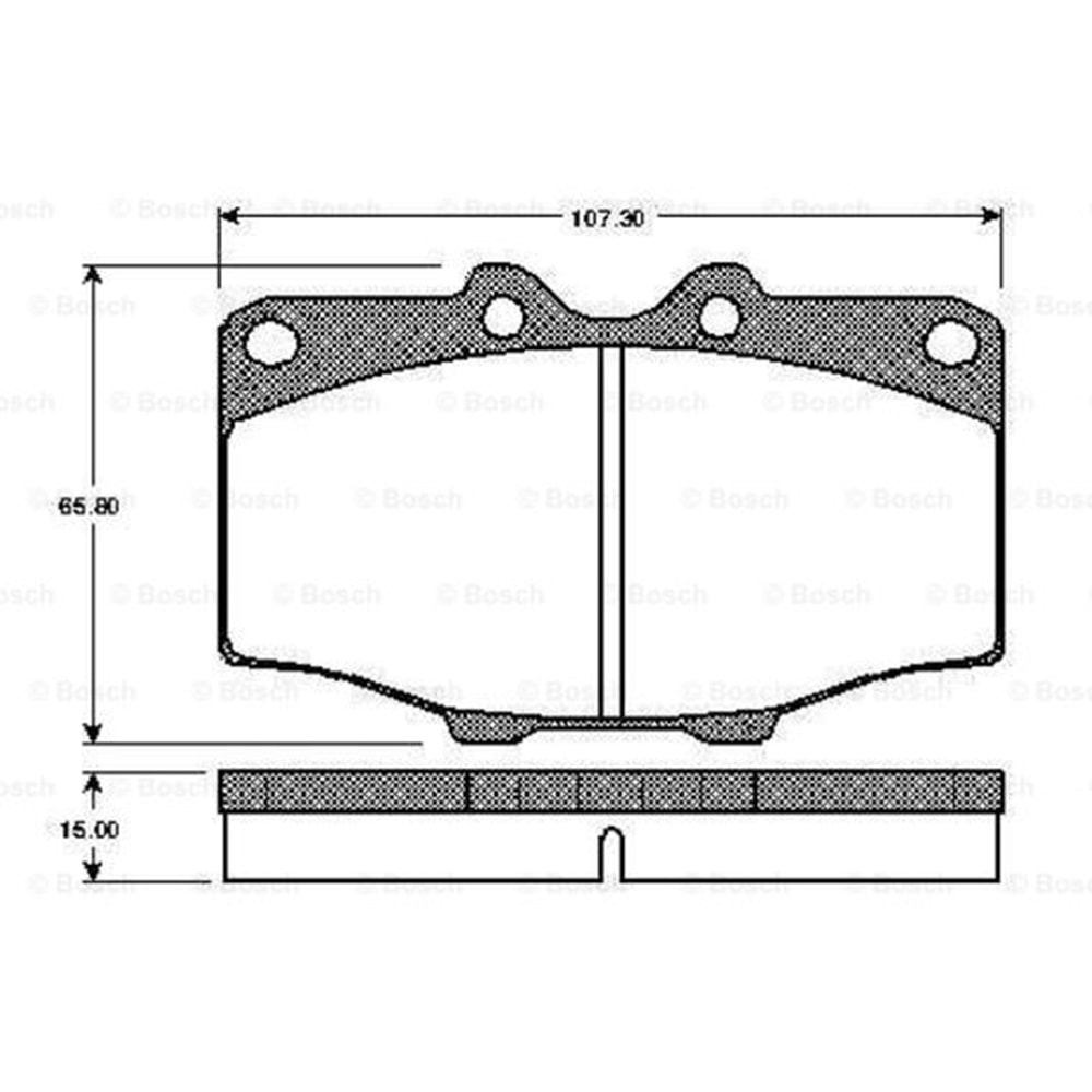 Disk Balata Toyota Hı-Lux, Toyota Land Cruıser Ön - Bosch