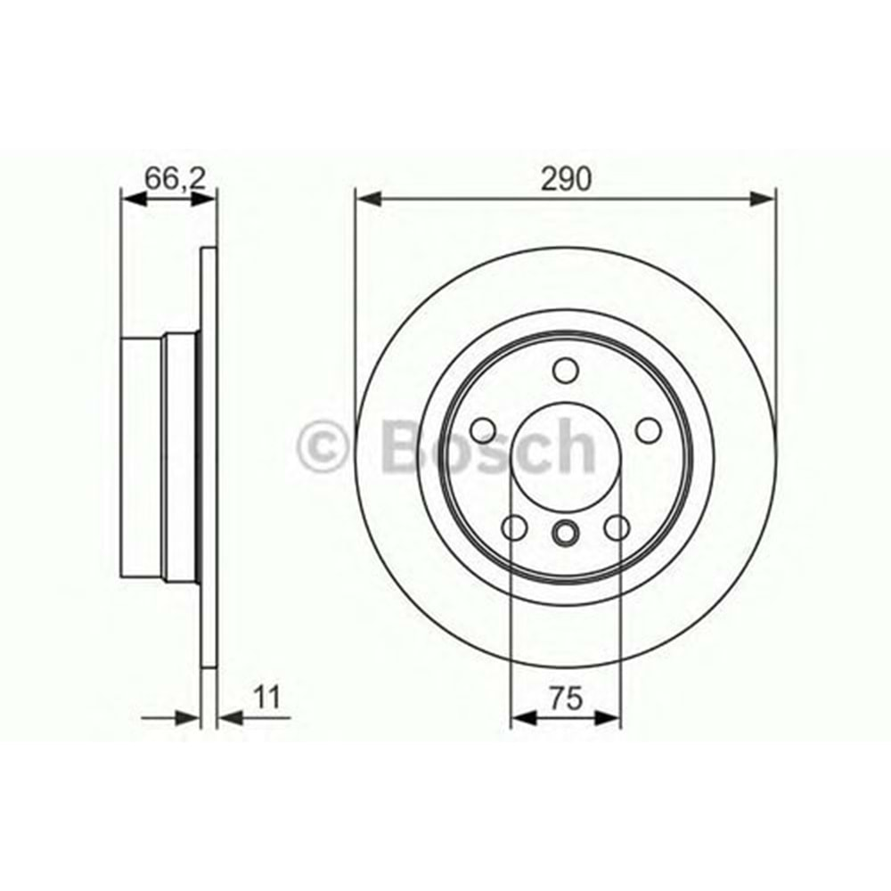 Fren Diski Bmw 116 D, 118 İ Arka - 290 mm - BOSCH