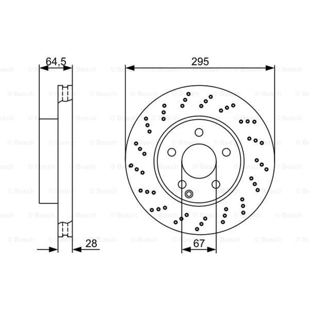 Fren Diski Mercedes C Serisi Ön - 295 MM - Bosch