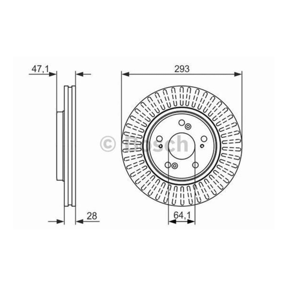 Fren Diski Honda CR-V III, CR-V IV Ön - 293 MM - Bosch
