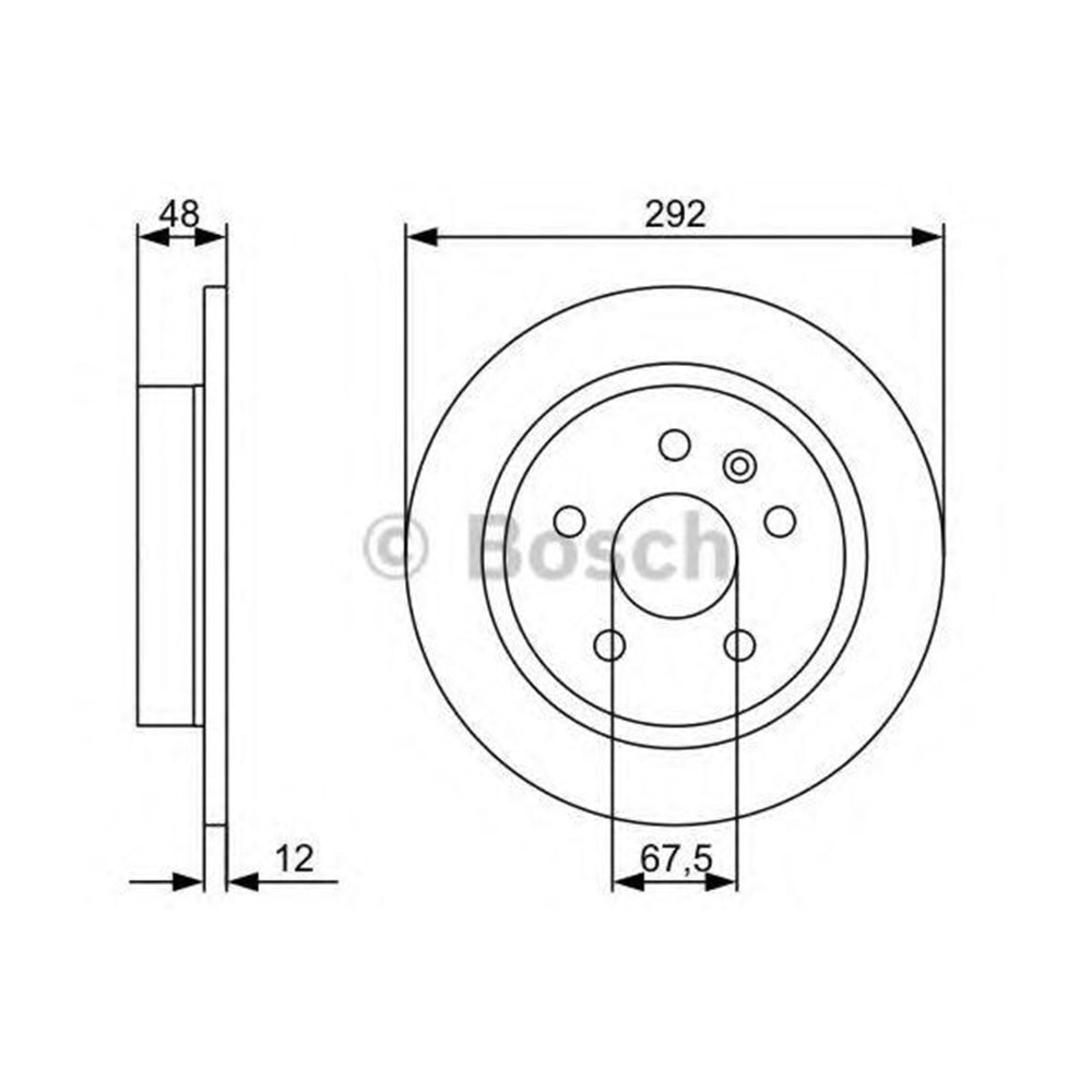 Fren Diski Opel Insignia Arka - 292 mm - Bosch