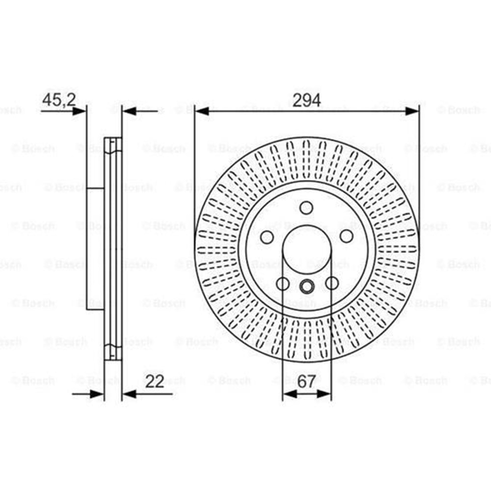 Fren Diski Bmw X1, X2, minİ Clubman Ön 294 MM - Bosch