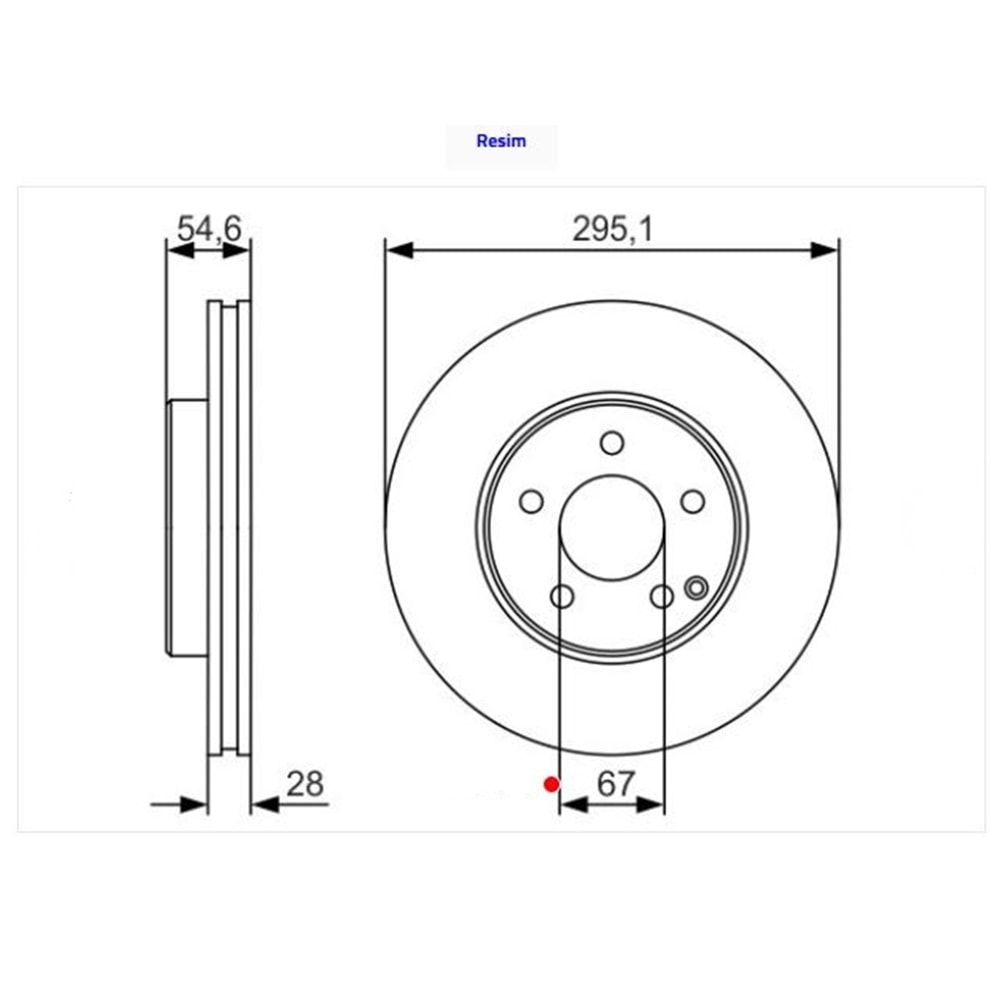 Fren Diski Mercedes Ön - 295 MM
