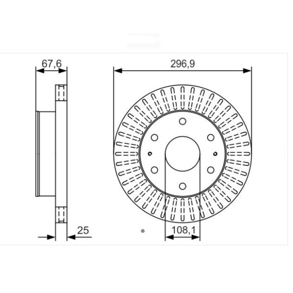 Fren Diski Toyota 297 MM - Bosch ***