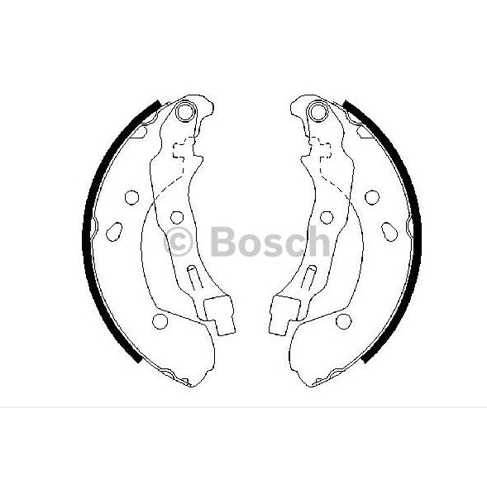 KampAna Balata Renault Clio III, Nissan Micra, Note Arka - Bosch