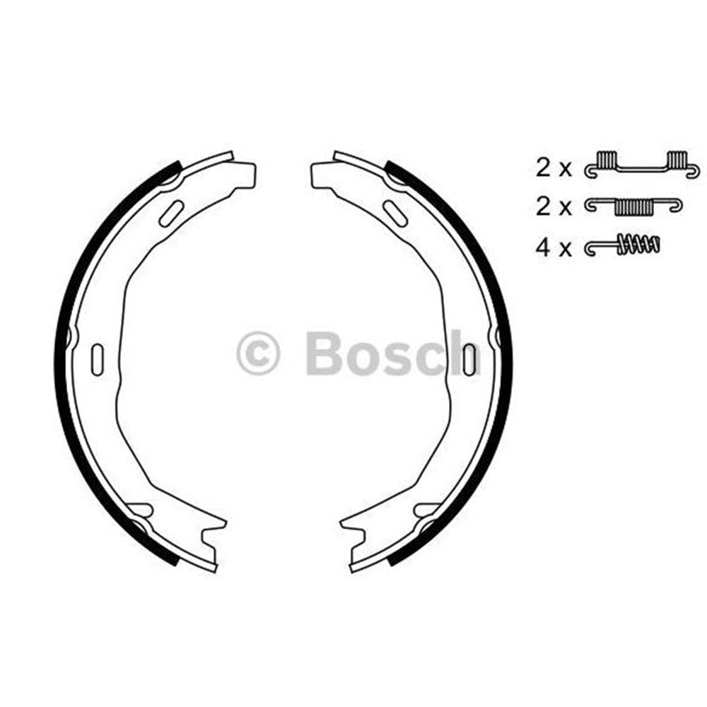 EL Fren Balata Mercedes W 204 07-14, C 204 11>, A 207 11-16 - Bosch