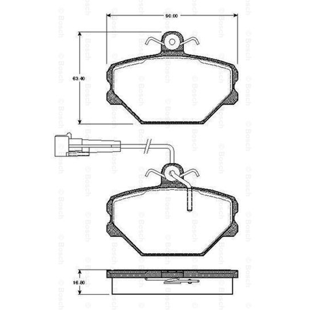 Disk Balata Fiat Tipo, Tempra Ön - Bosch