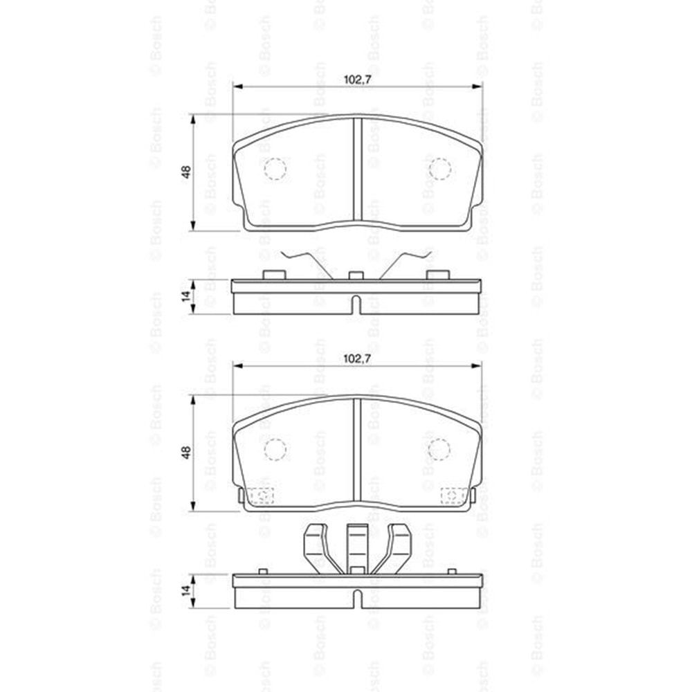 Disk Balata Daihatsu Applause 1,3-1,6 Ön - Bosch