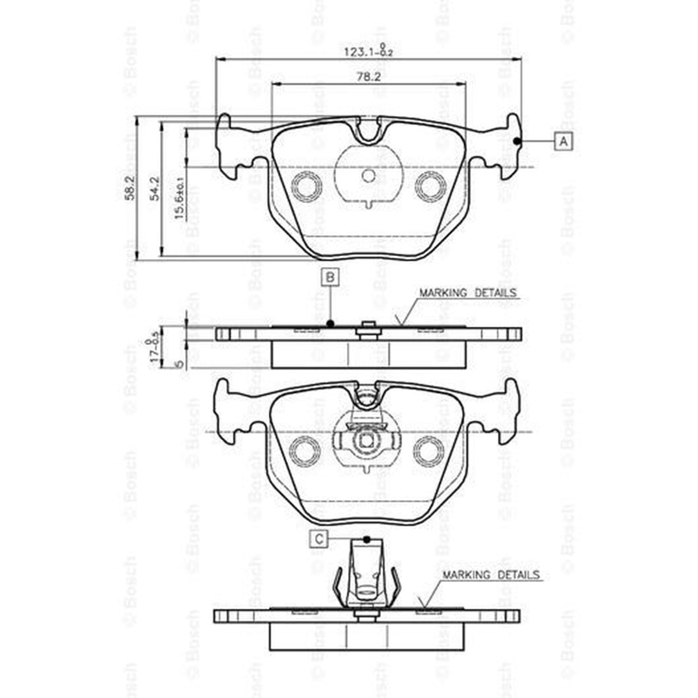 Disk Balata Bmw X5, X3 Arka - Bosch