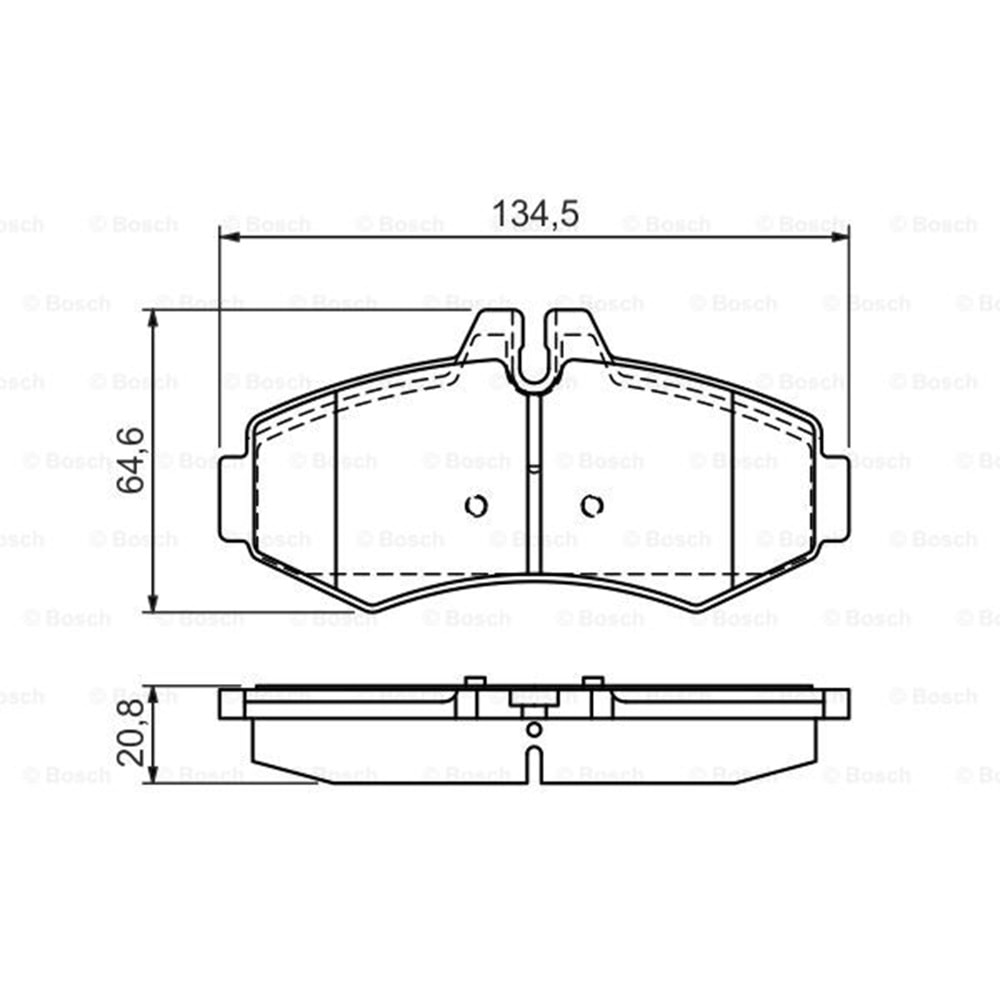 Disk Balata Mercedes Vito Ön - Bosch