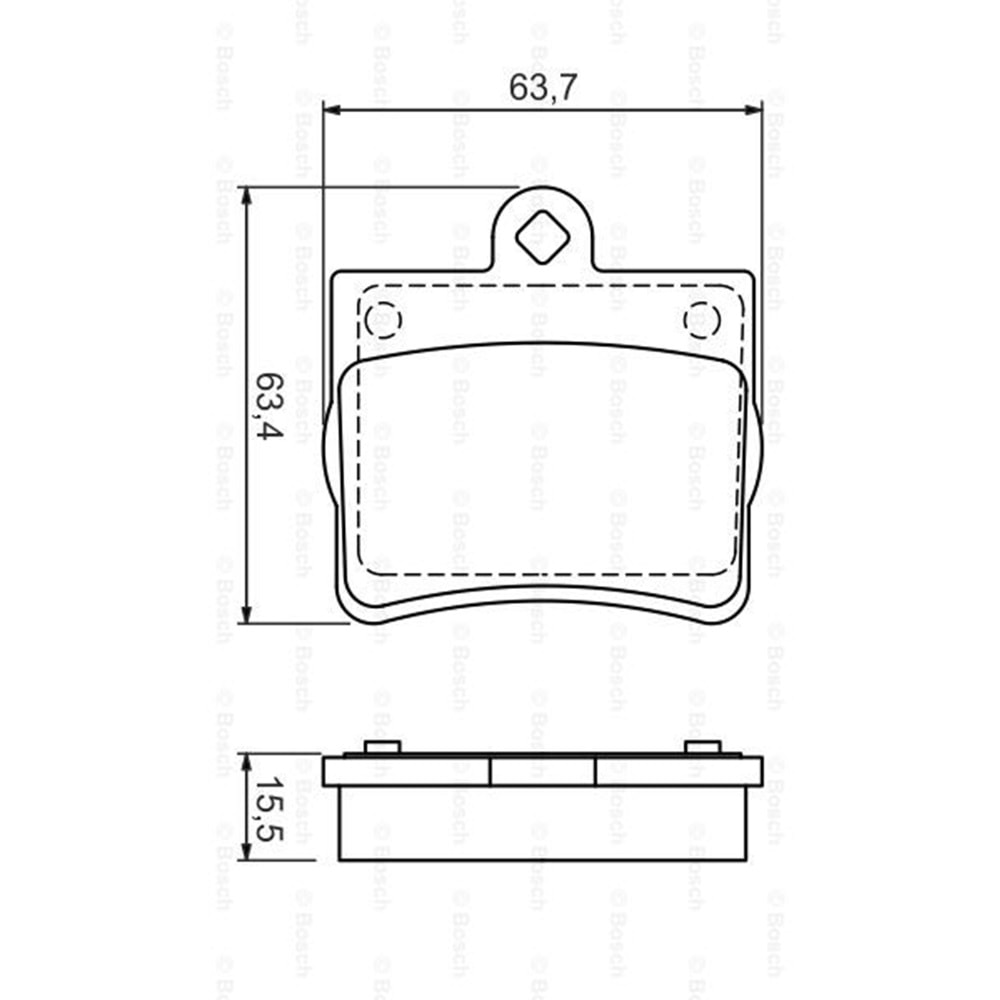 Disk Balata Mercedes C Serisi (W202) Arka - Bosch