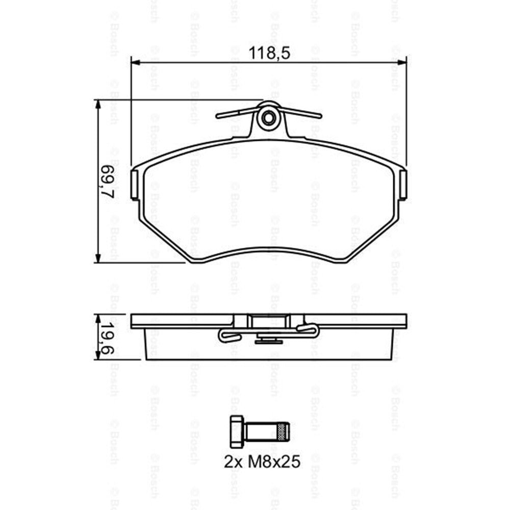 Disk Balata Vw Passat, Audi A4 Ön - Bosch