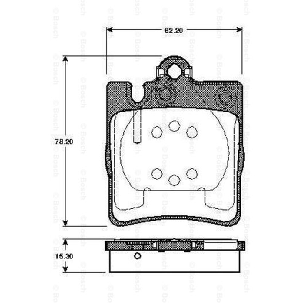 Disk Balata Mercedes SLK, CLK, C Serisi, E Serisi Arka - Bosch