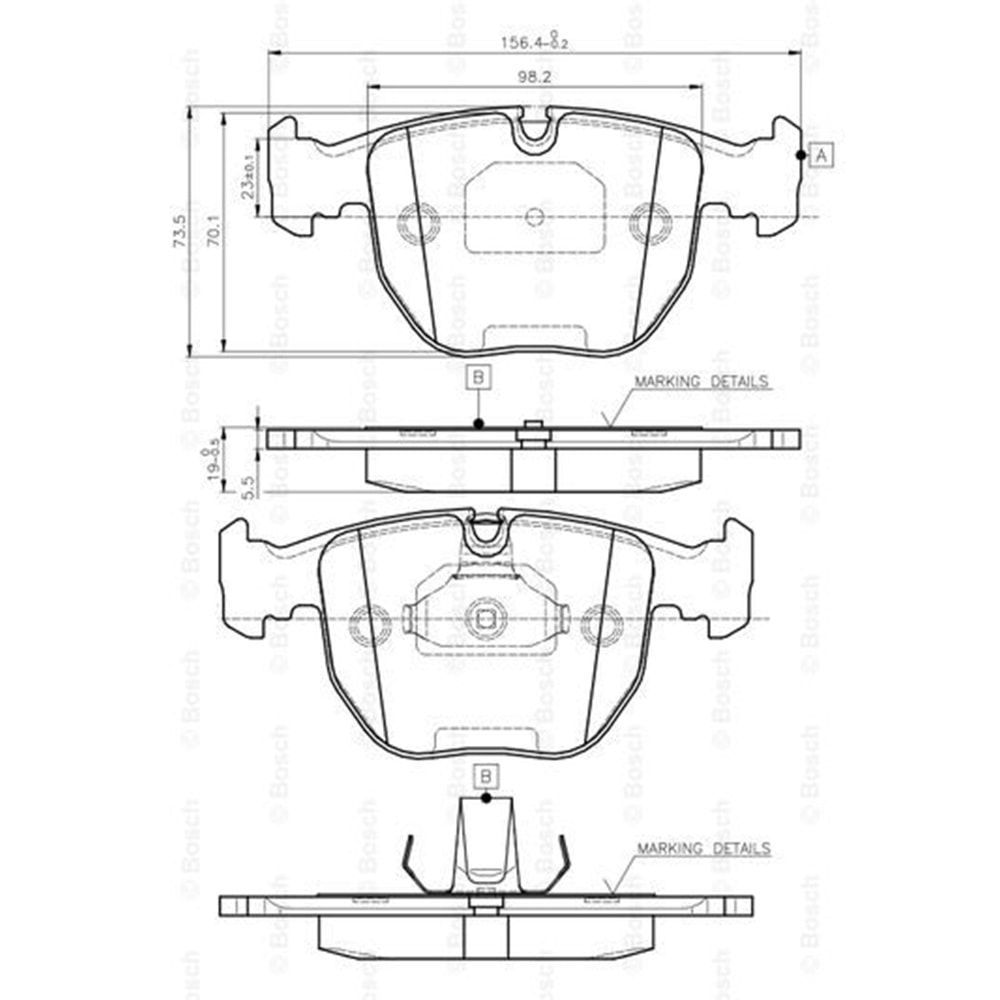 Disk Balata Bmw X3, X5 Ön - Bosch