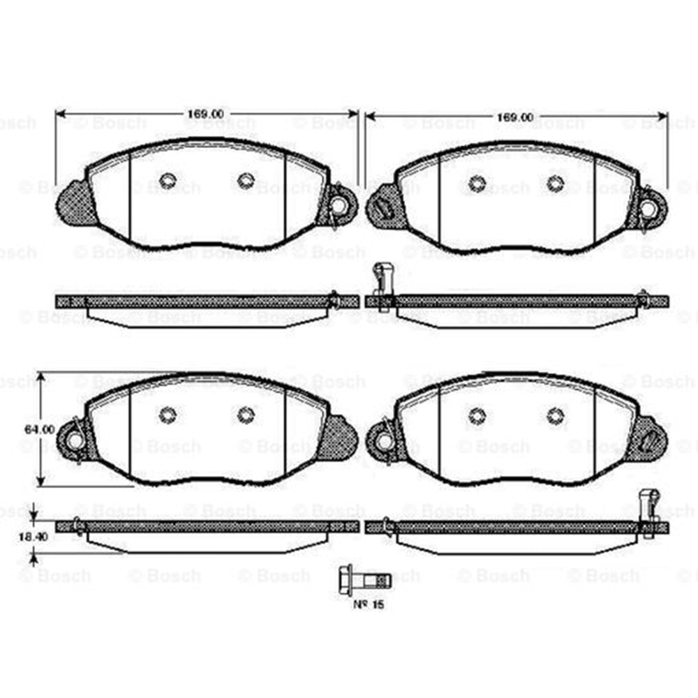 Disk Balata Ford Transit 330 Ön - Bosch