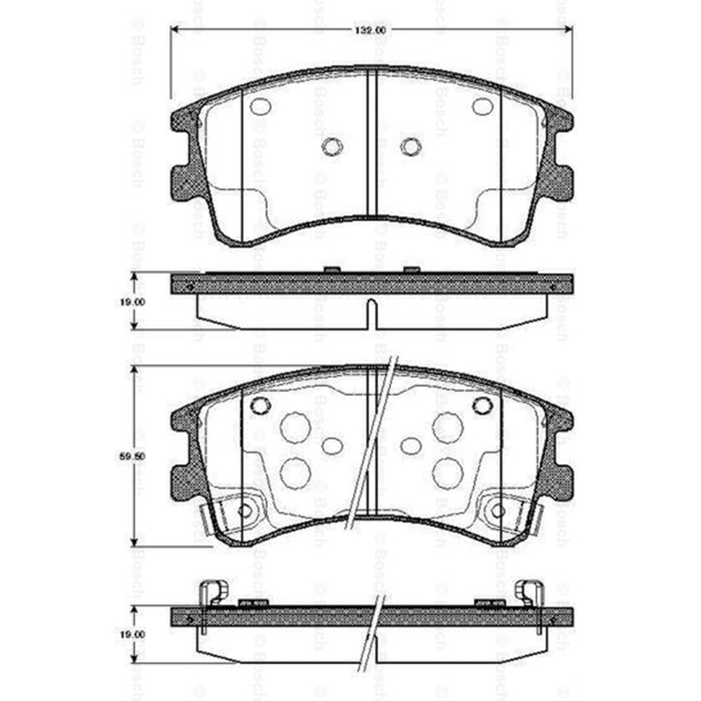 Disk Balata Mazda 6 Station 2.0 Ön - Bosch