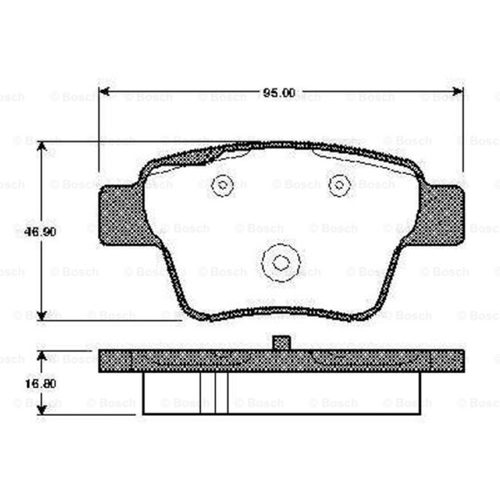 Disk Balata Peugeot 207, 307, Citroen C4 Arka - Bosch