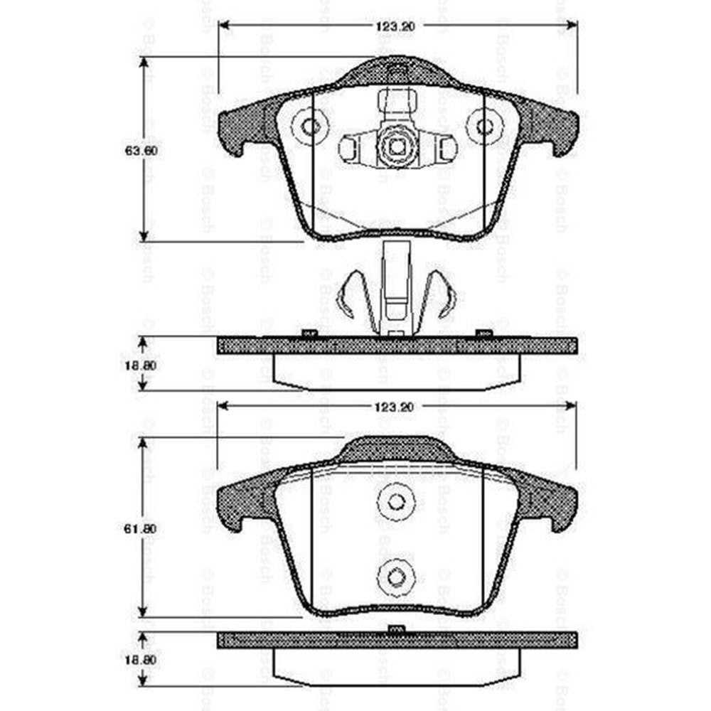 Disk Balata Volvo XC90 Arka - Bosch