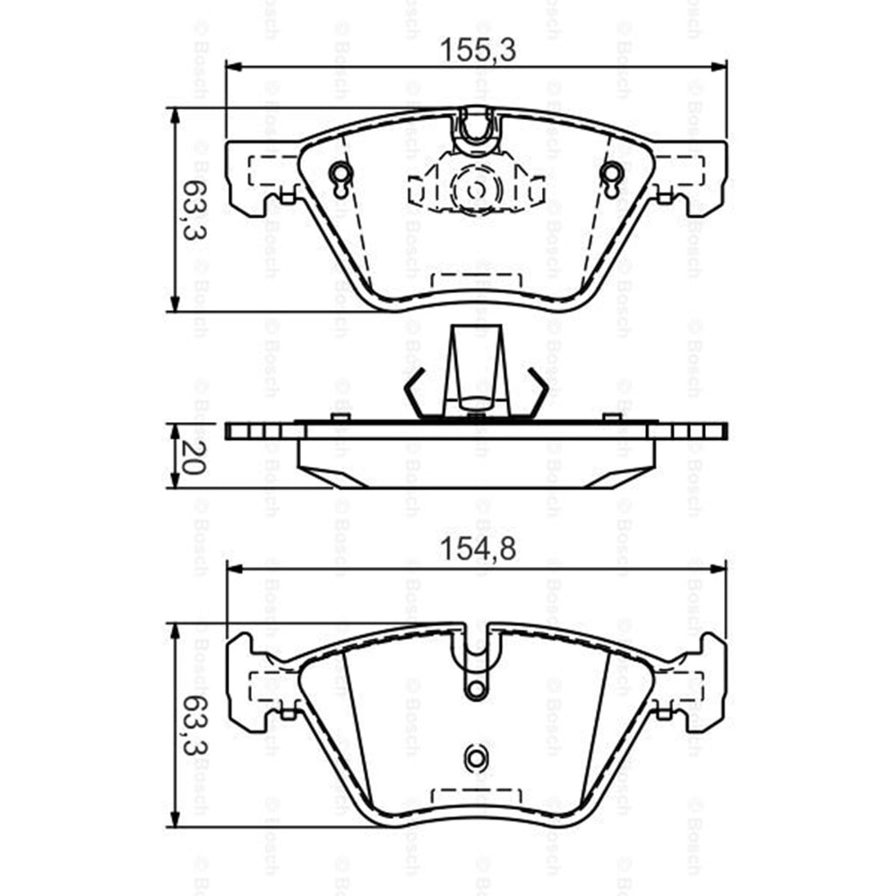 Disk Balata Bmw 5 Serisi E60, E61 Ön - Bosch