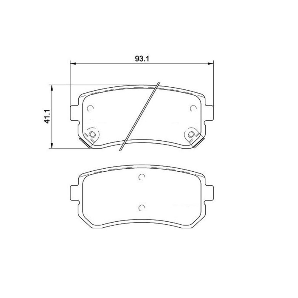 Disk Balata Hyundai Accent, İ30 , Kia Cerato, Ceed, Rio Arka - Bosch