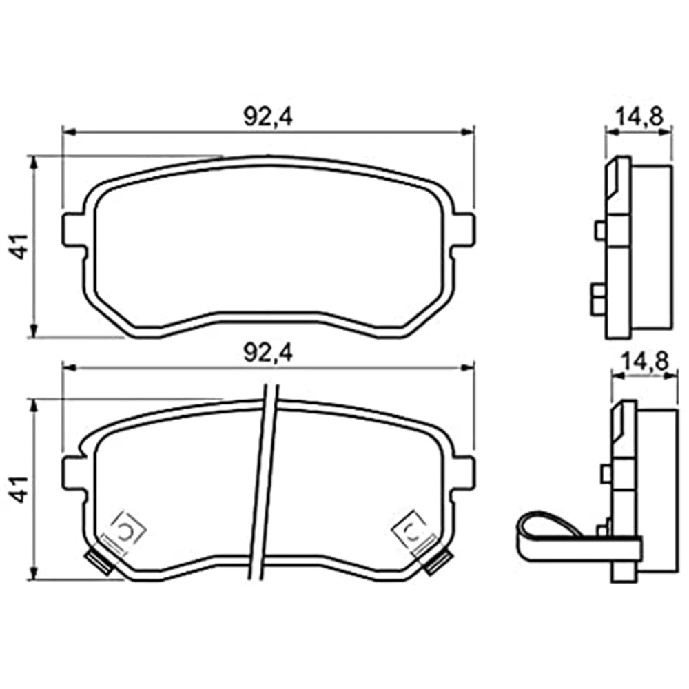 Disk Balata Hyundai İ10, Kia Picanto Arka - Bosch