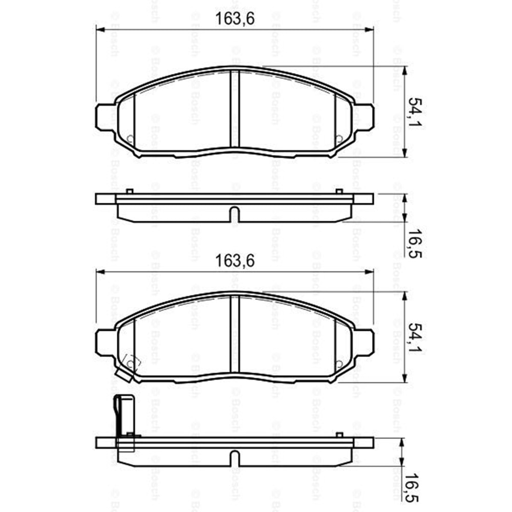 Disk Balata Nissan Navara, Pathfinder Ön - Bosch