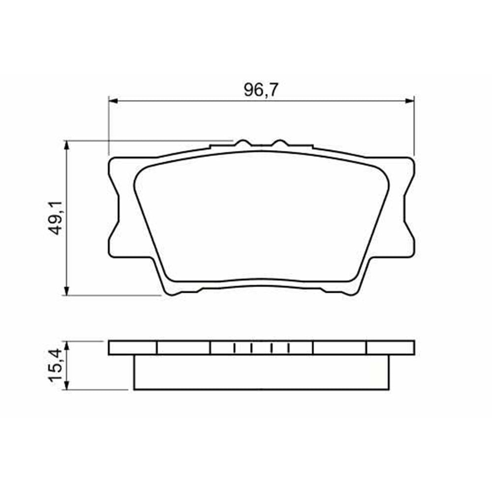 Disk Balata Toyota Rav 4, Camry 06-11 Arka - Bosch