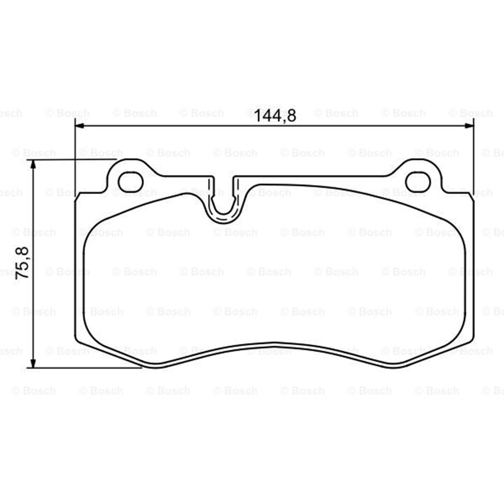 Disk Balata Mercedes W211, S211, E420, CDI Ön - Bosch