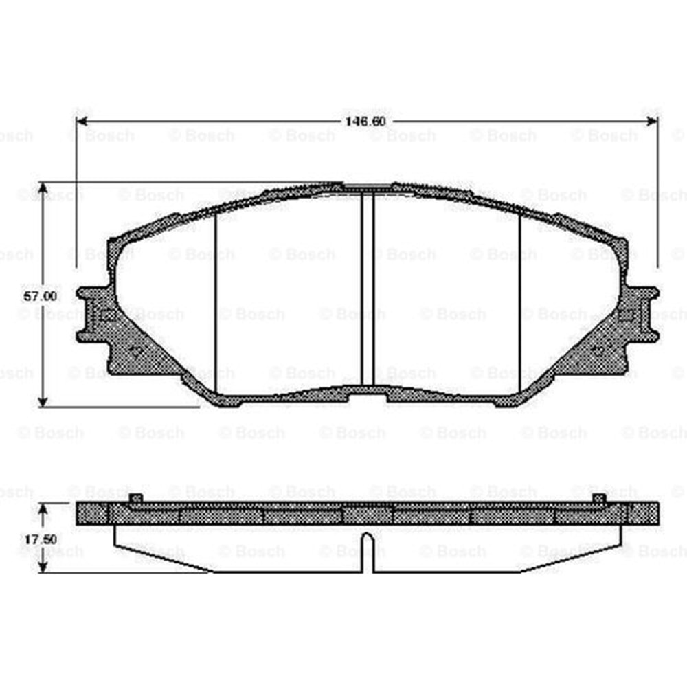 Disk Balata Toyota Rav 4, Auris Ön - Bosch