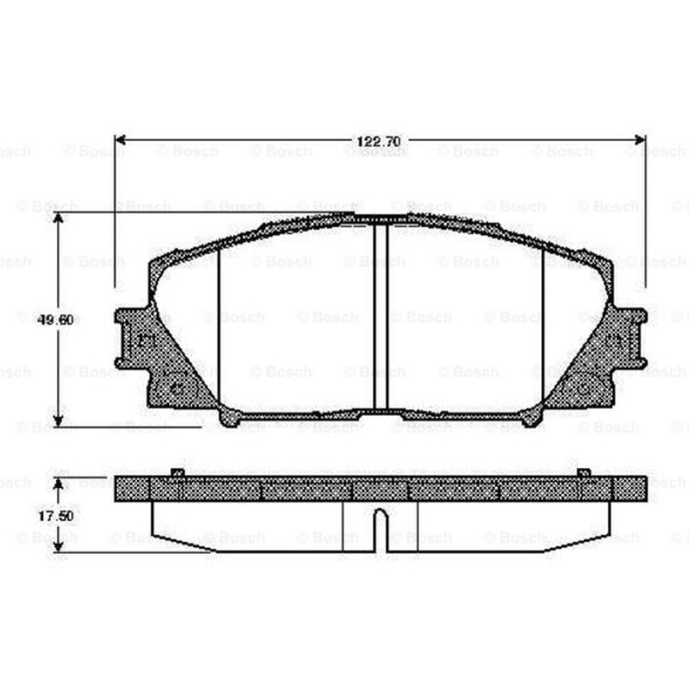 Disk Balata Toyota Yaris, LEXUS Ön - Bosch