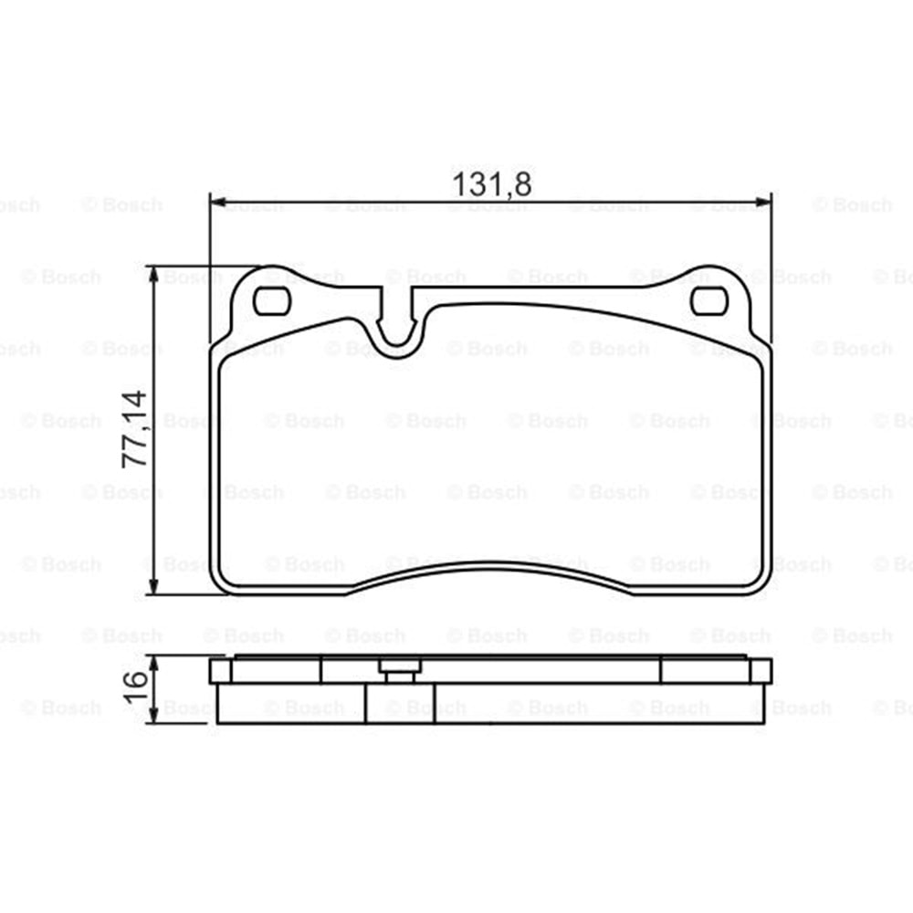 Disk Balata Vw Touareg, Seat Leon, Ateca, Audi Ön - Bosch