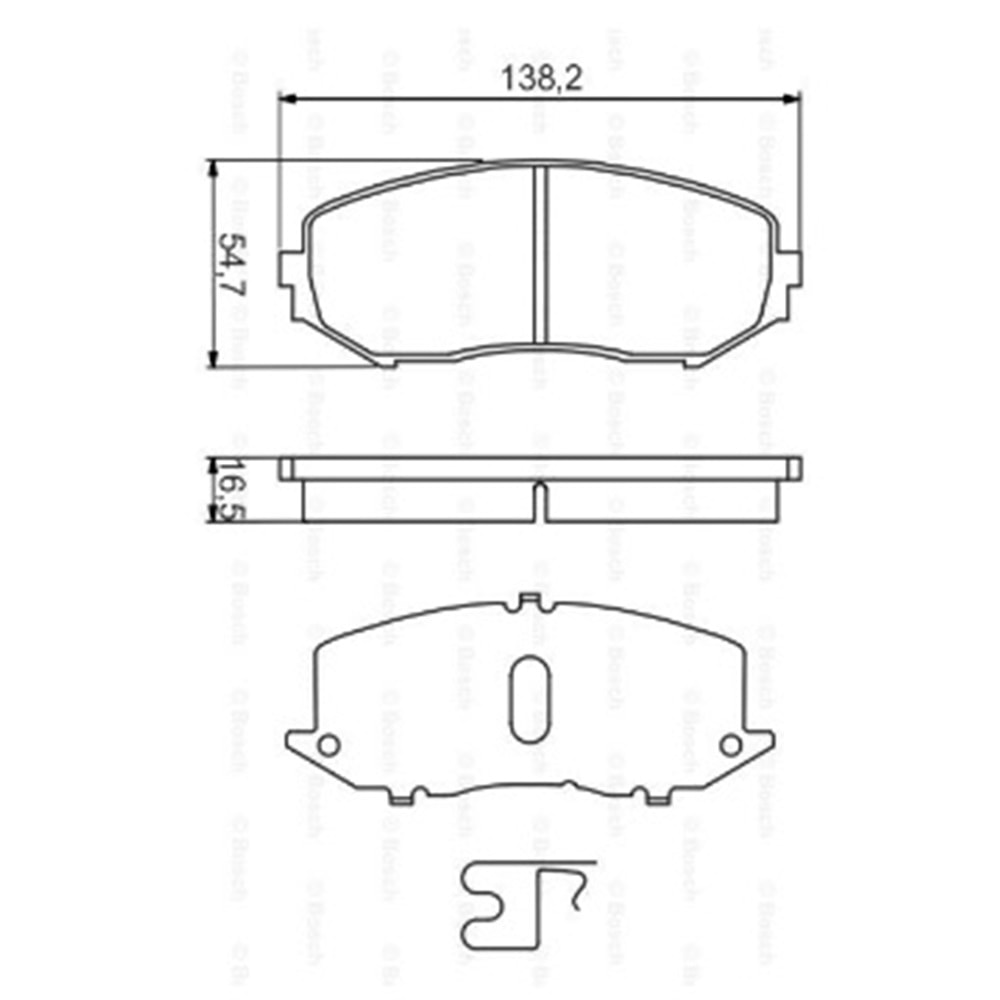 Disk Balata Suzuki Grand Vitara II 05-15 Ön - Bosch