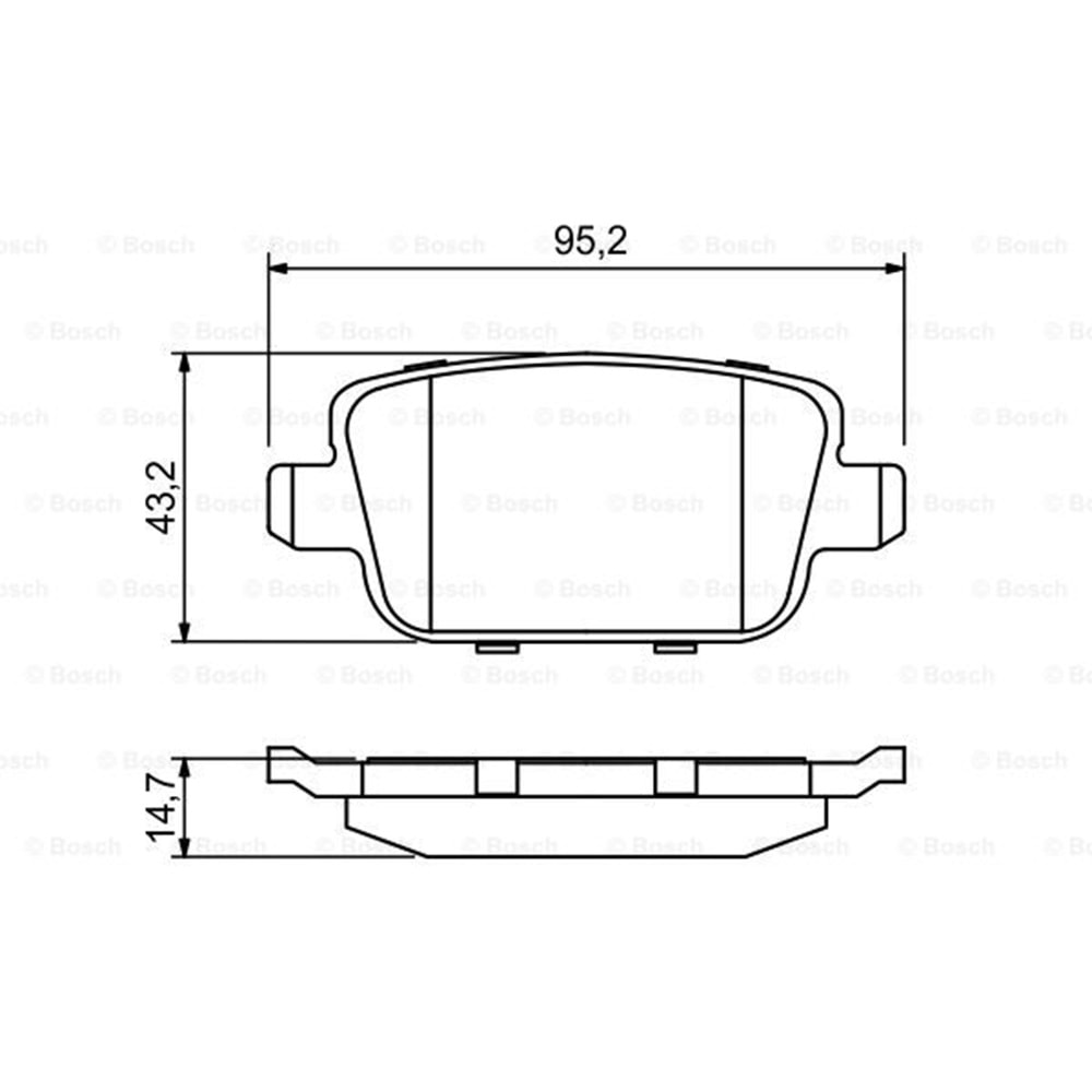 Disk Balata Ford, Bmw, Land Rover Arka - Bosch