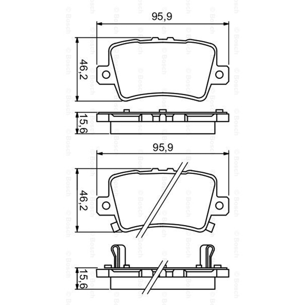 Disk Balata Honda Civic VIII Arka - Bosch