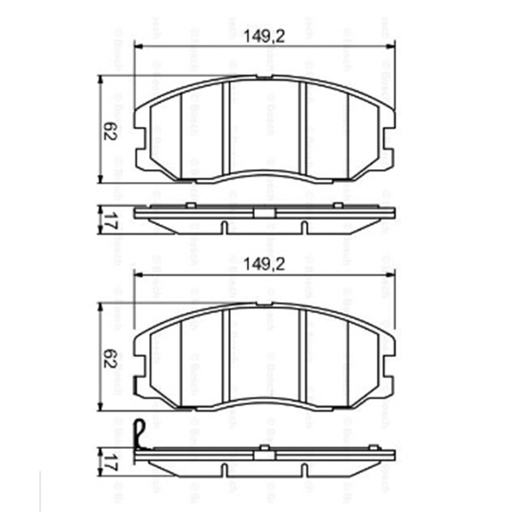 Disk Balata Chevrolet Captiva, Opel Antara Ön - Bosch