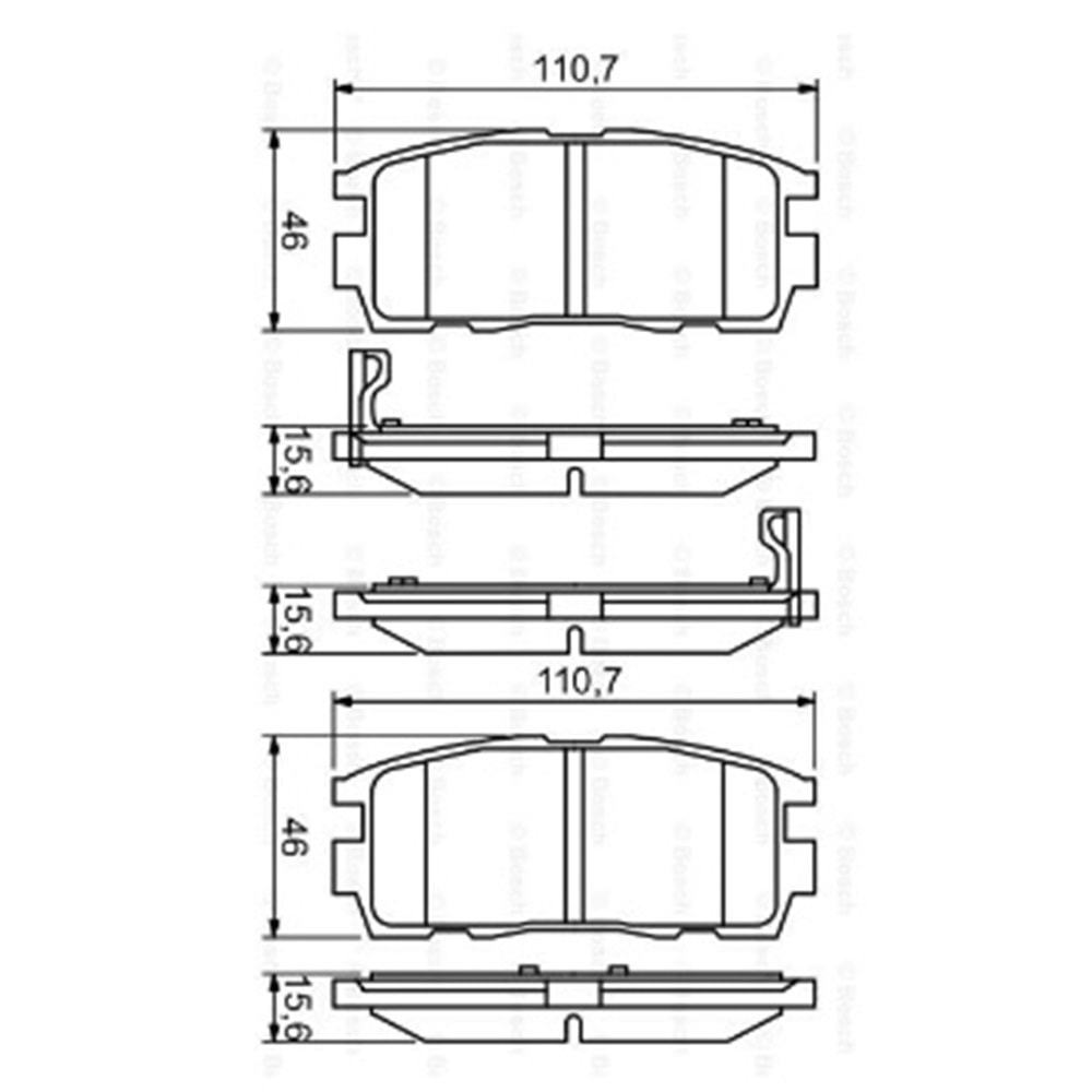 Disk Balata Opel Captiva, Antara Arka - Bosch