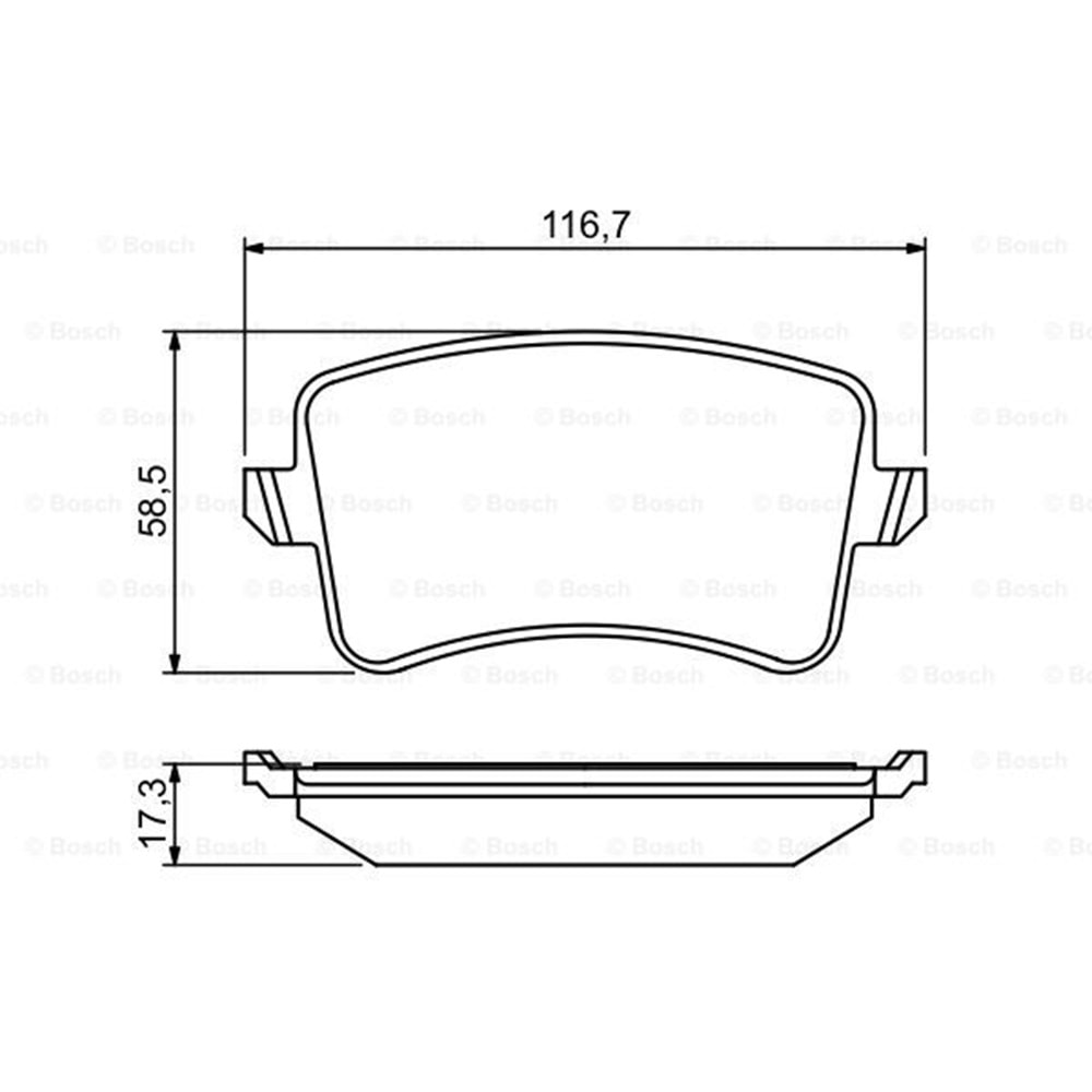 Disk Balata Vw Audi Q5, A5, A4 Arka - Bosch