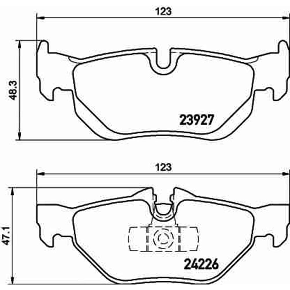 Disk Balata Bmw E90, E91, E92, E93 Arka - Bosch