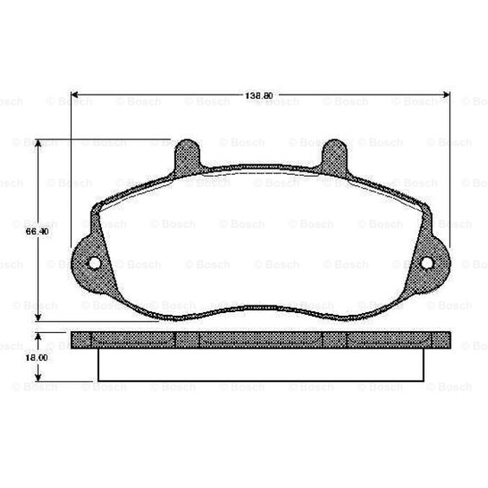 Disk Balata Opel Movano, Renault Master II Ön - Bosch