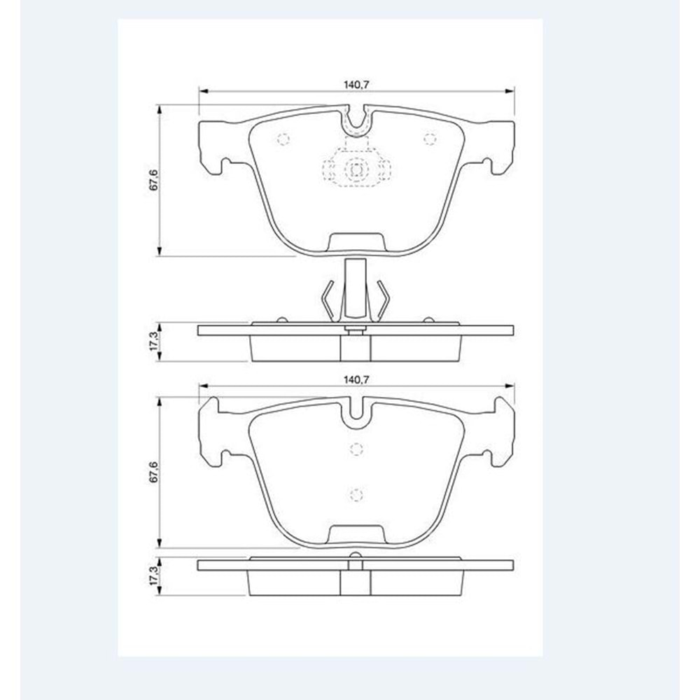 Disk Balata Bmw 1, 3, 5, 6, 7 Serisi Arka - Bosch