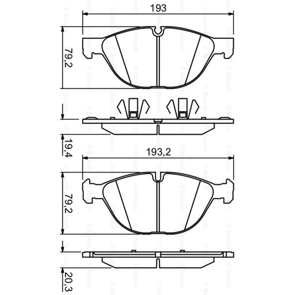 Disk Balata Bmw X5, X6 E70 4,8 Ön - Bosch