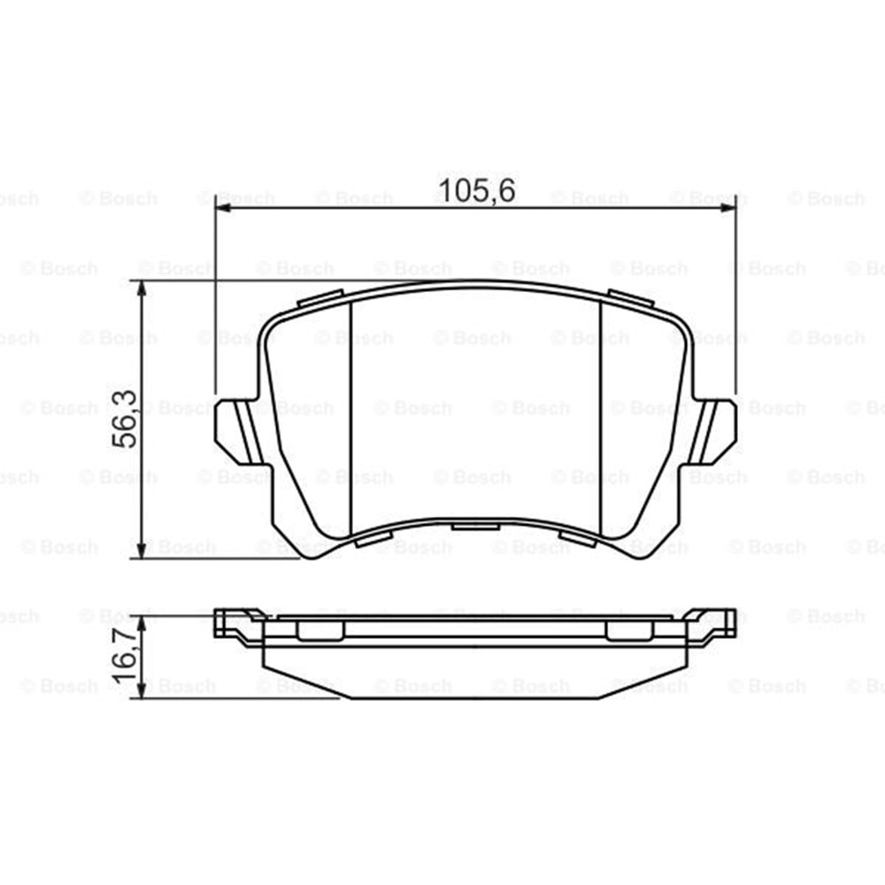 Disk Balata Vw Tiguan, Skoda Süper B Arka - Bosch