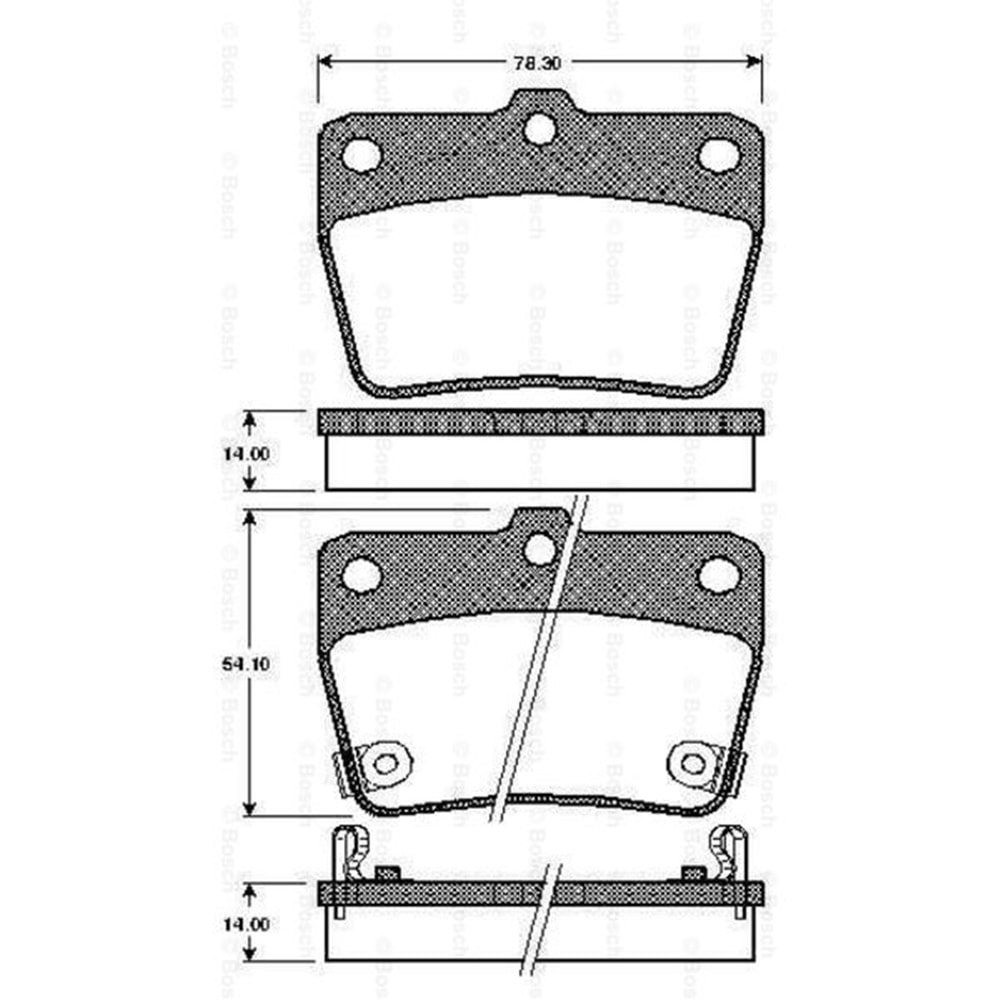 Disk Balata Toyota Rav 4, Chery TIGGO Arka - Bosch