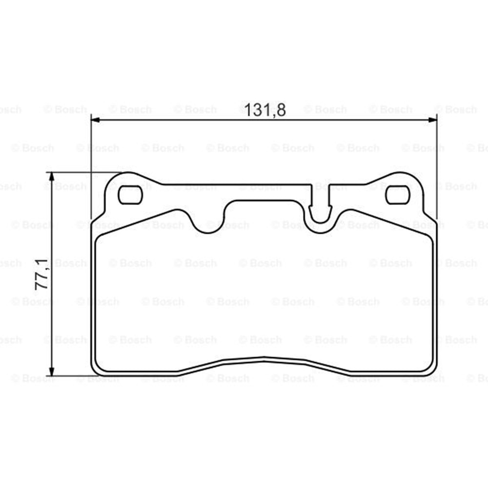 Disk Balata Land Rover, Range Rover Ön - Bosch